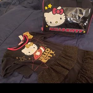 Hello kitty dress and tote